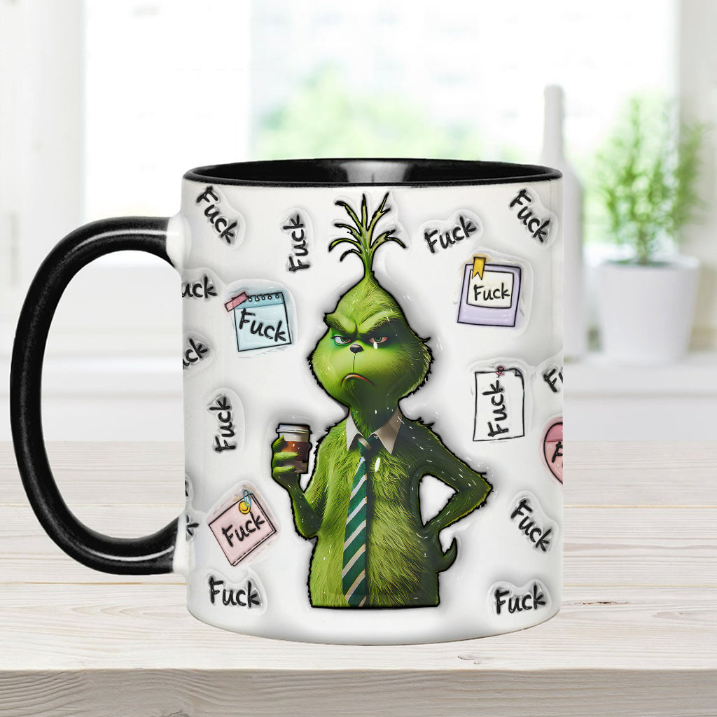 Personalized Grinch Accent Mug Custom Name Fun Gift for Christmas Accent Mug GradoCreations