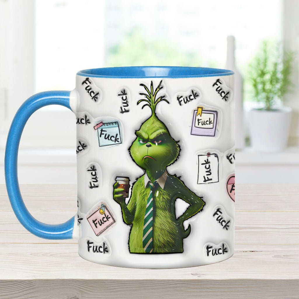Personalized Grinch Accent Mug Custom Name Fun Gift for Christmas Accent Mug GradoCreations