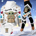 Personalized Hoodie & Leggings Set with Cute Character Gift for Kids Hoodie & Leggings GradoCreations