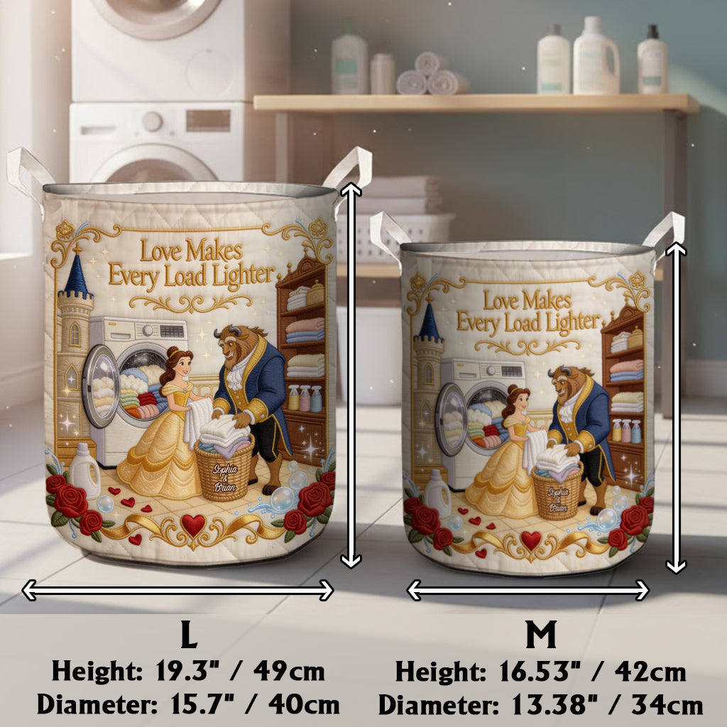 Personalized Beauty and the Beast Storage Basket Custom Name Gift for Home Laundry Basket GradoCreations