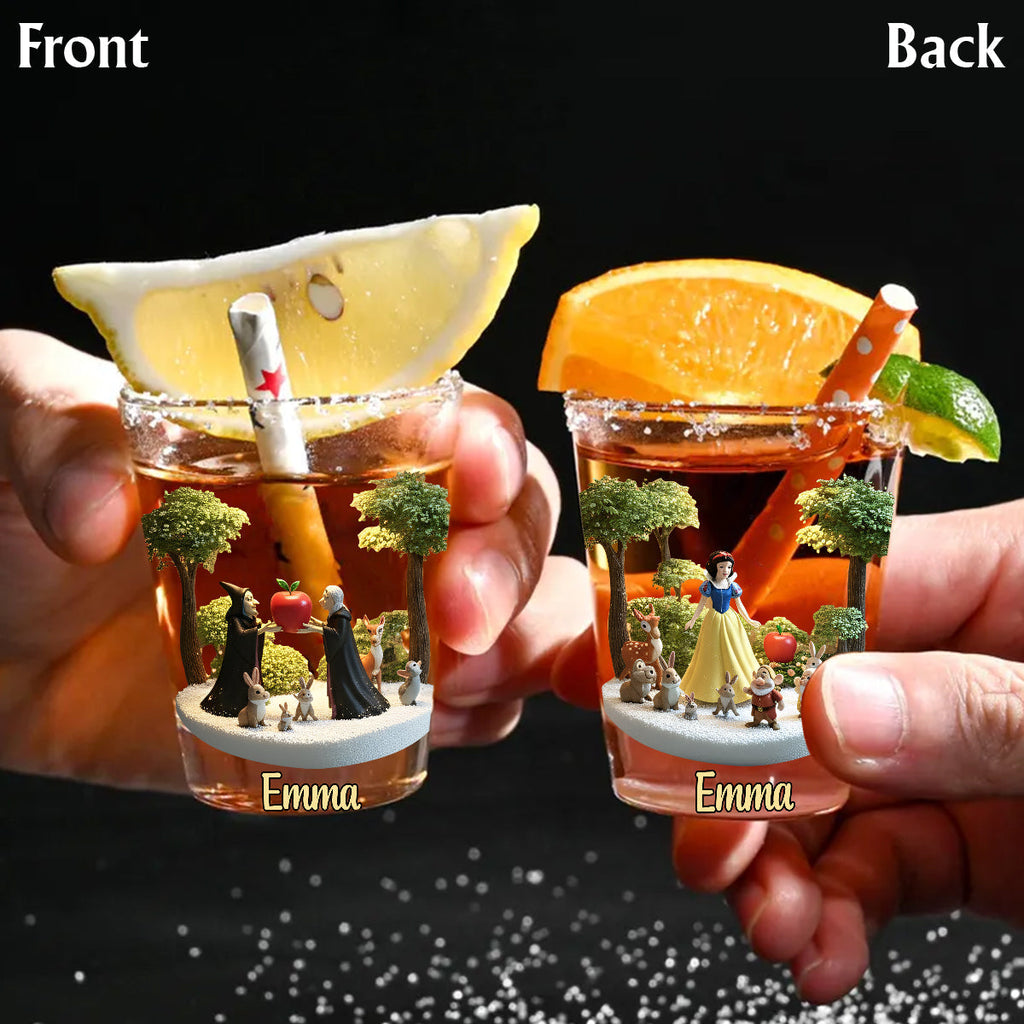 Personalized Magical Princess Shot Glass Set Custom Name Gift Shot Glasses Set GradoCreations