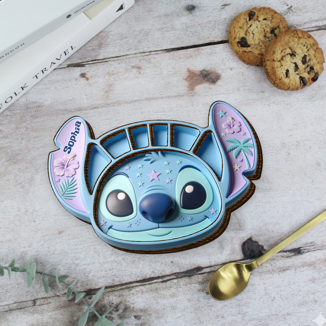 Personalized Ohana Wood Tray Custom Name Gift for Family Wood Tray GradoCreations