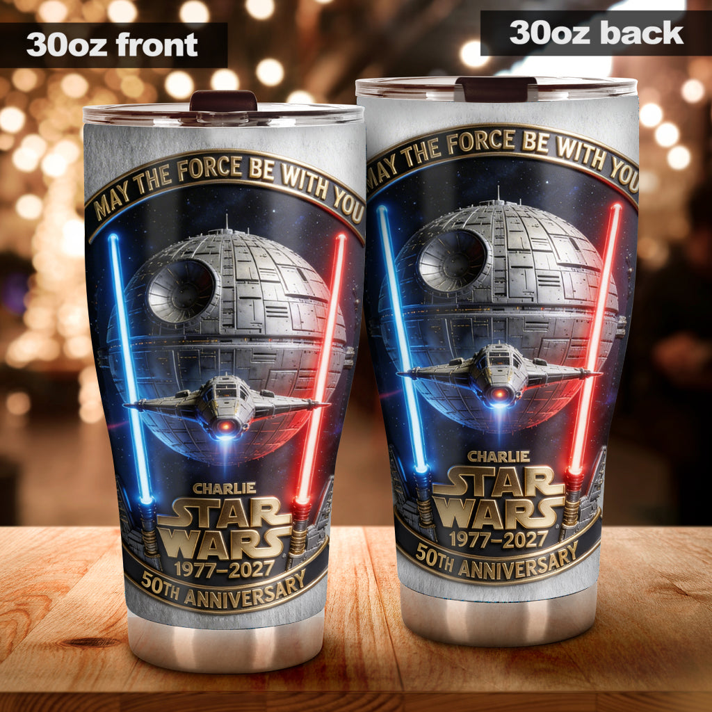 Personalized Star Wars 50th Anniversary Tumbler Custom Name Gift Tumbler GradoCreations