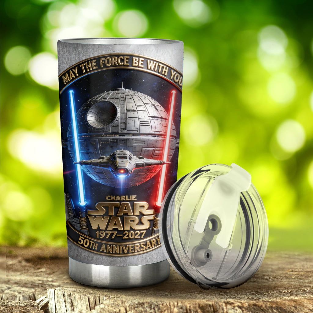 Personalized Star Wars 50th Anniversary Tumbler Custom Name Gift Tumbler GradoCreations