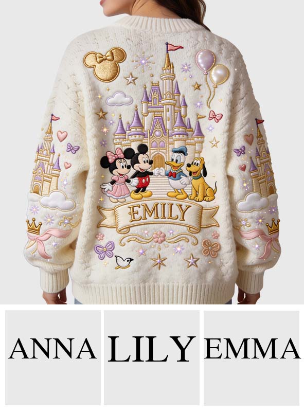 Personalized 3D Dream Trip Cardigan for Kids | Magical Castle Gift Cardigan Sweater GradoCreations