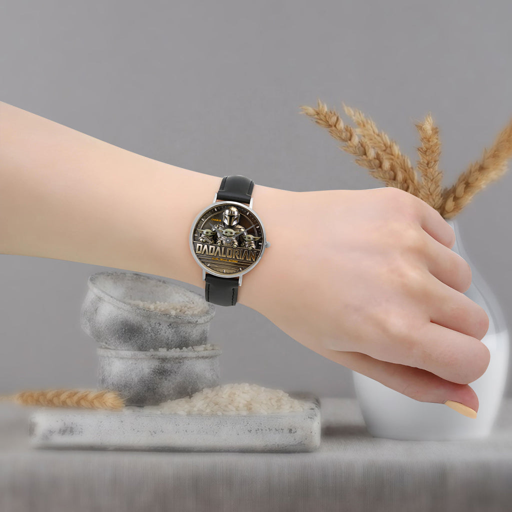 Personalized The Dadalorian Hand Watch Custom Name Gift for Dad Hand Watch GradoCreations