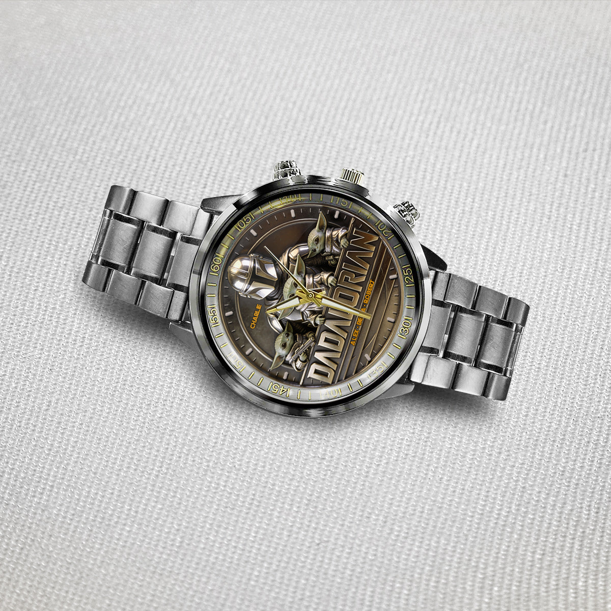 Personalized The Dadalorian Hand Watch Custom Name Gift for Dad Hand Watch GradoCreations