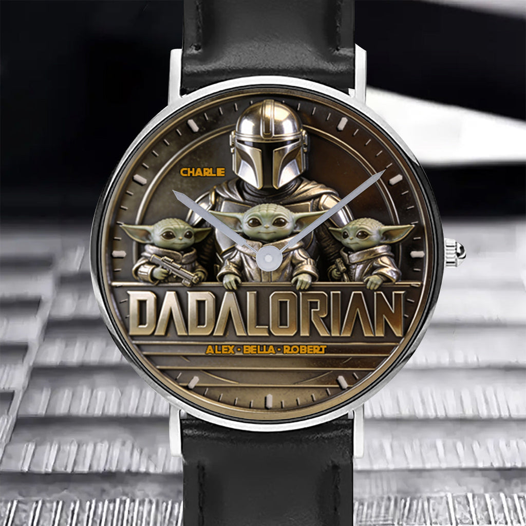 Personalized The Dadalorian Hand Watch Custom Name Gift for Dad Hand Watch GradoCreations
