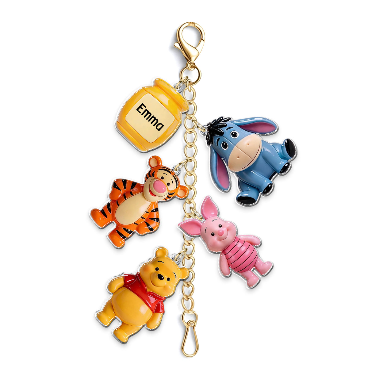 Personalized 3D Dangling Charms Custom Name Gift for Kids Dangling Charms GradoCreations