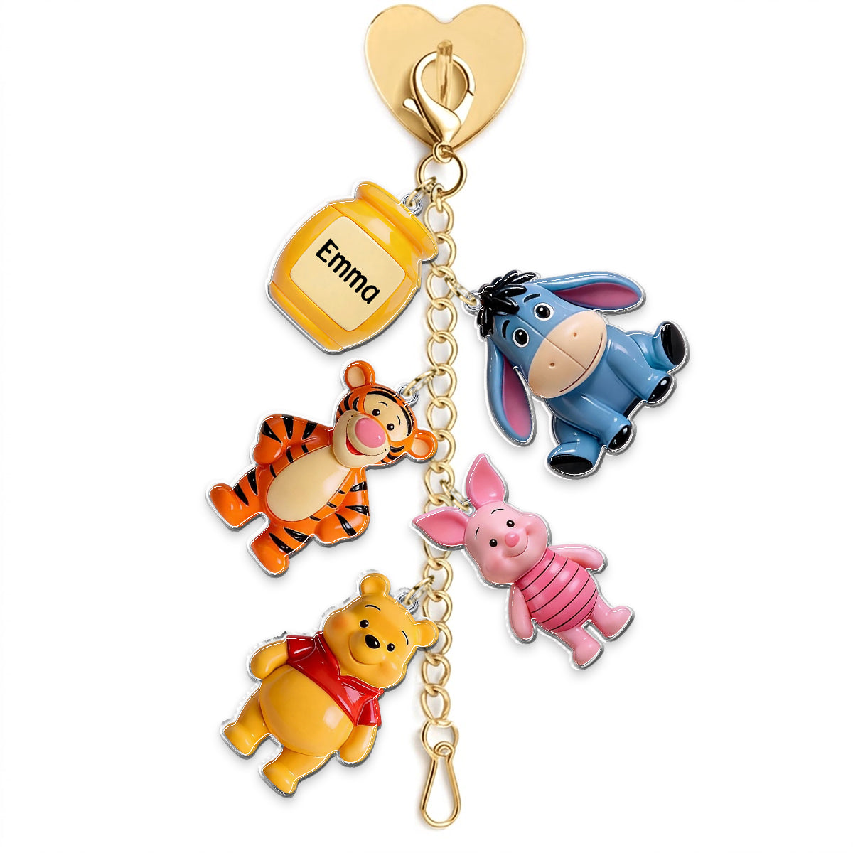 Personalized 3D Dangling Charms Custom Name Gift for Kids Dangling Charms GradoCreations