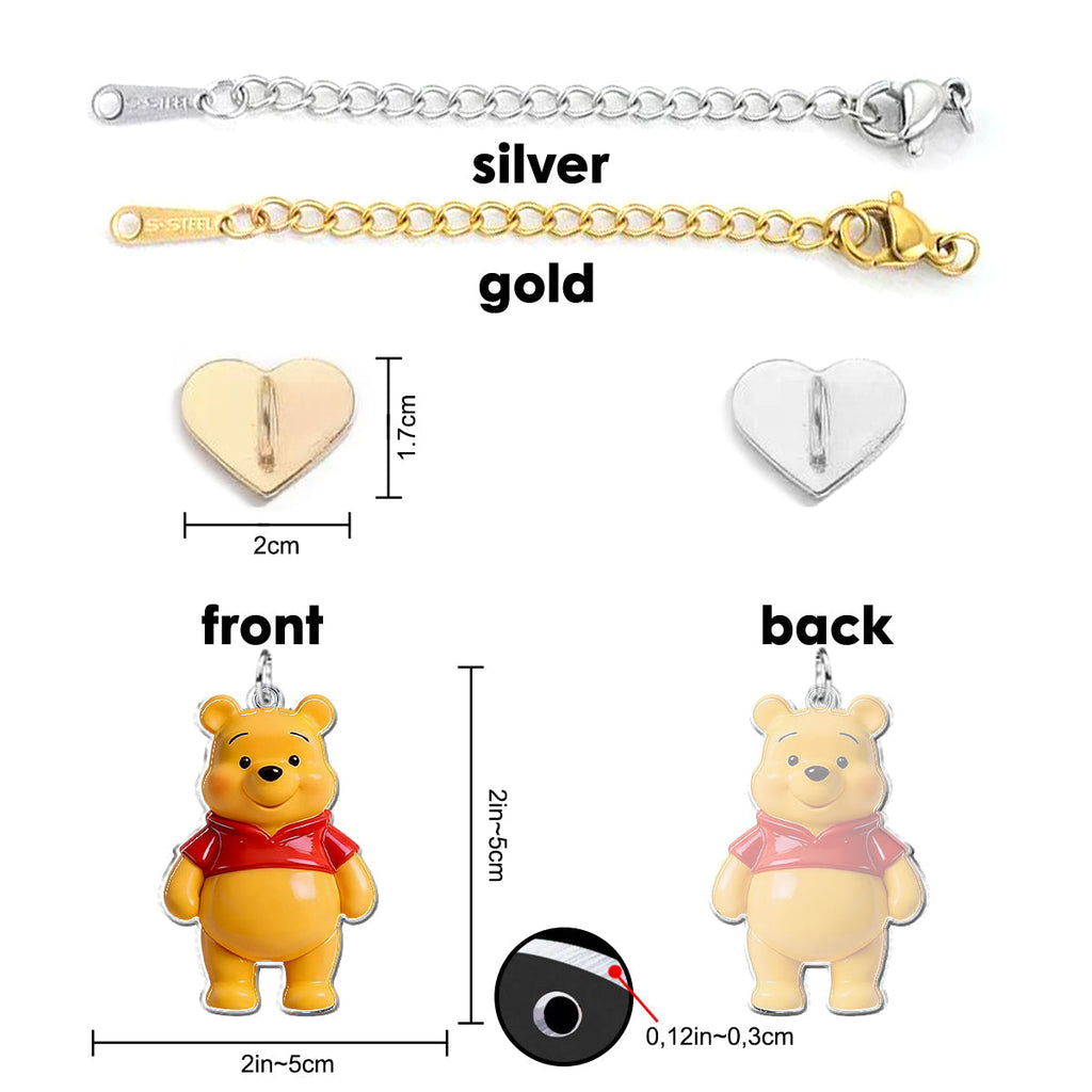 Personalized 3D Dangling Charms Custom Name Gift for Kids Dangling Charms GradoCreations