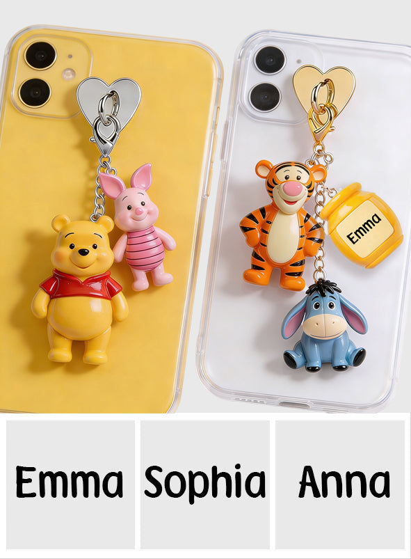 Personalized 3D Dangling Charms Custom Name Gift for Kids Dangling Charms GradoCreations