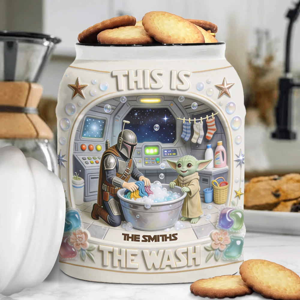 Personalized Ceramic Cookie Jar with Name Custom Design Gift for Family Cookie Jar GradoCreations