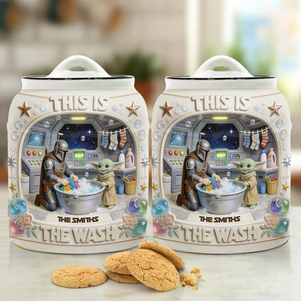 Personalized Ceramic Cookie Jar with Name Custom Design Gift for Family Cookie Jar GradoCreations