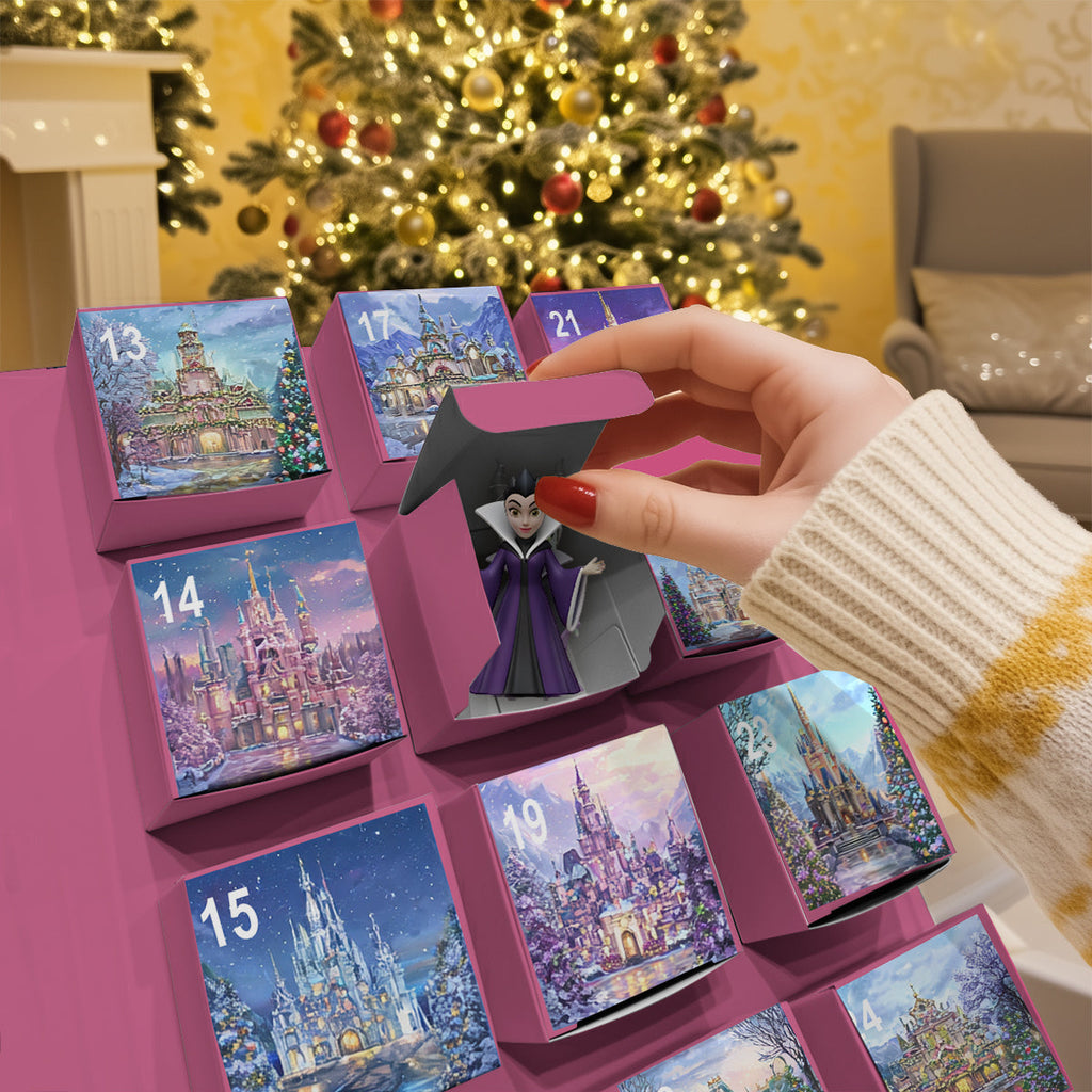 Personalized Disney Princess Advent Calendar with Ornaments Folded Advent Calendar With Ornaments GradoCreations