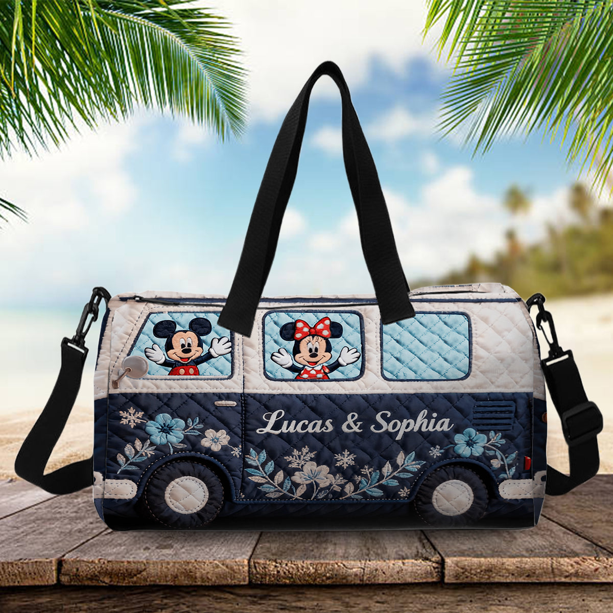 Personalized Mickey Mouse Duffle Bag Custom Name for Kids Duffle Bag GradoCreations