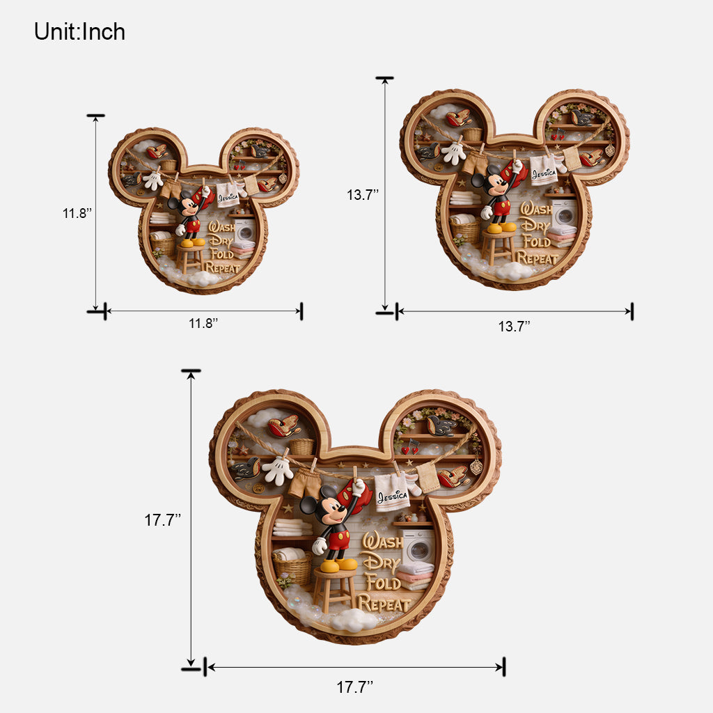 Personalized Mickey Mouse Wood Sign Custom Name Home Decor Wood Sign GradoCreations