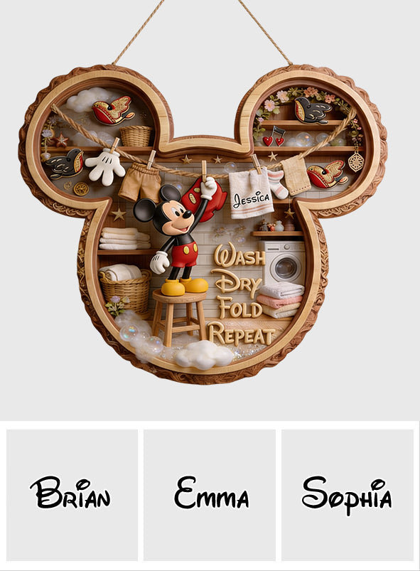 Personalized Mickey Mouse Wood Sign Custom Name Home Decor Wood Sign GradoCreations
