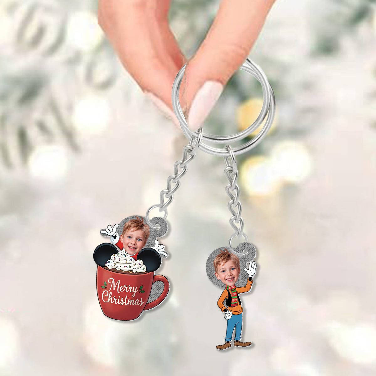 Personalized Mickey Mouse Advent Calendar with Ornaments - 24-Day Holiday Countdown Gift Advent Calendar With Ornaments GradoCreations