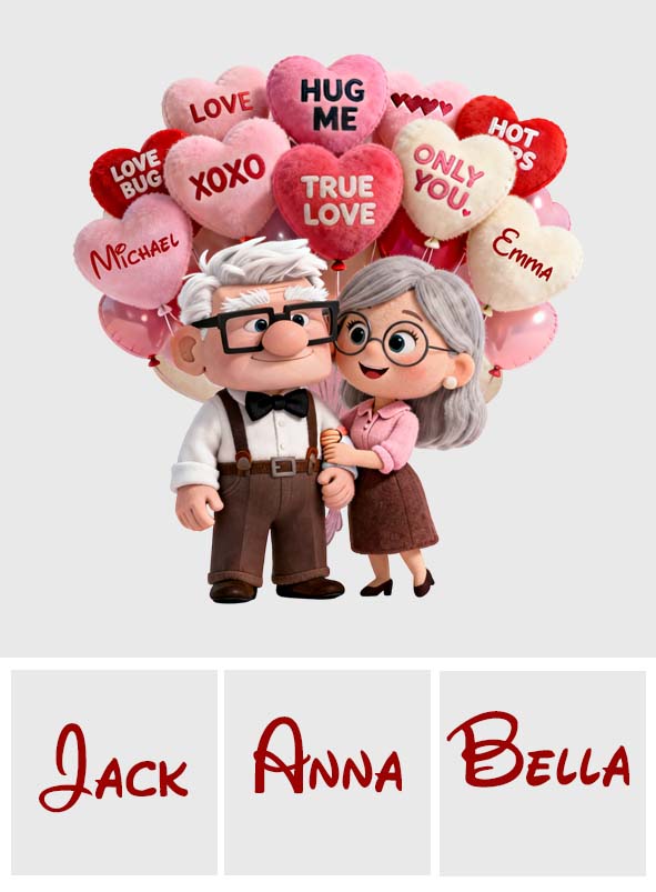 Personalized Up Movie Couple Faux Fur Pillow Unique Gift Faux Fur Shaped Pillow GradoCreations
