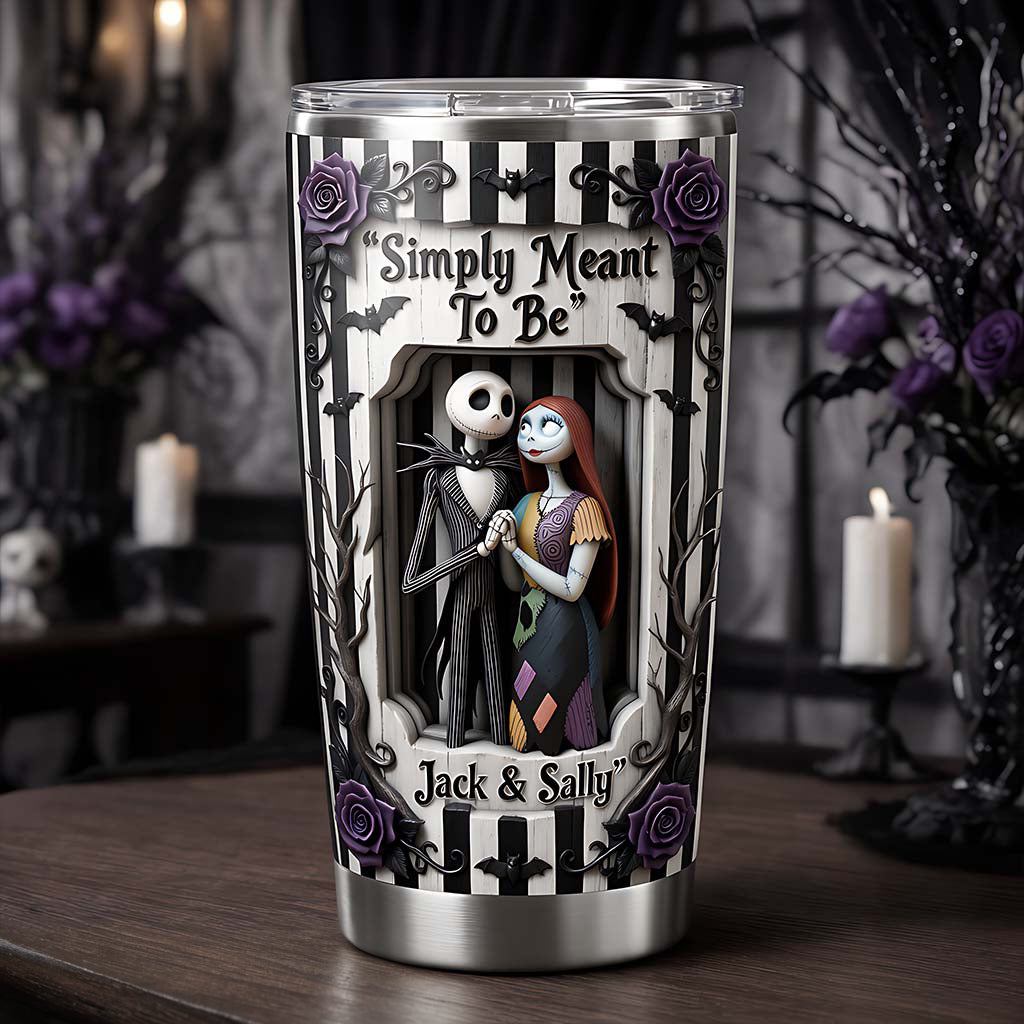 Personalized Spooky Tumbler Custom Name Gift for Couples Tumbler GradoCreations