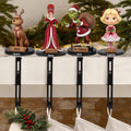 Personalized Shaped Stocking Hanger Custom Family Names Holiday Decor Shaped Stocking Hanger GradoCreations