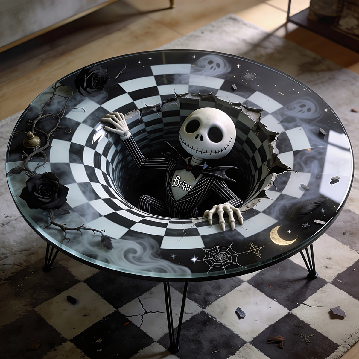 Personalized Nightmare Table Custom Shape Unique Design Gift Table Custom Shape GradoCreations