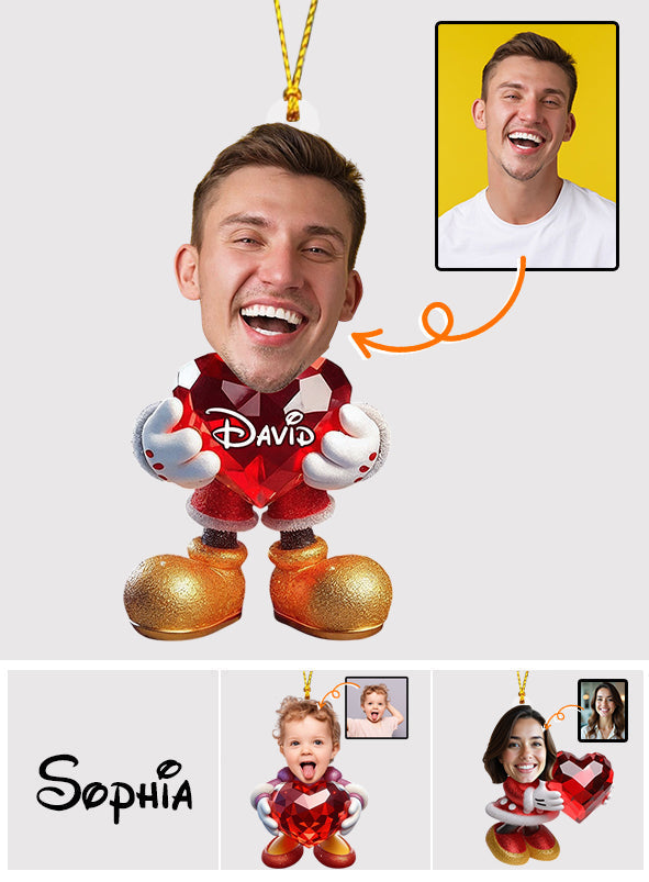 Personalized Custom Shaped Christmas Ornament Gift for Family Custom Shaped Ornament GradoCreations