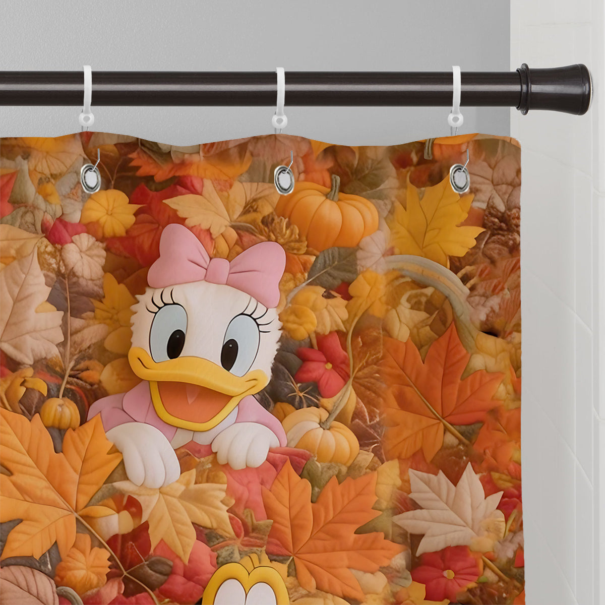 Personalized Mouse Autumn Blackout Window Curtain Set Window Curtains GradoCreations