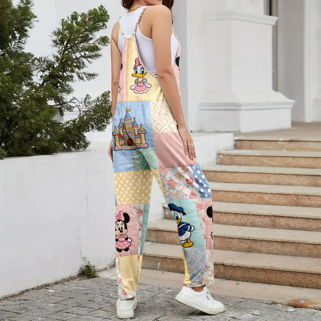 Personalized Loose-Fit Overalls with Disney Characters for Friends Loose-Fit Overalls/ Rompers GradoCreations