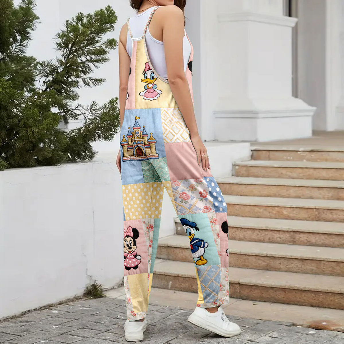 Personalized Loose-Fit Overalls with Disney Characters for Friends Loose-Fit Overalls/ Rompers GradoCreations