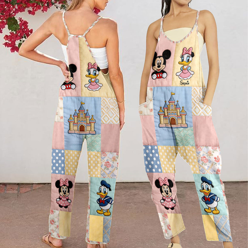 Personalized Loose-Fit Overalls with Disney Characters for Friends Loose-Fit Overalls/ Rompers GradoCreations