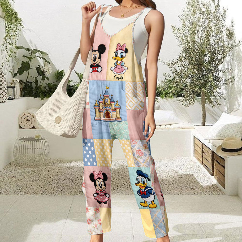 Personalized Loose-Fit Overalls with Disney Characters for Friends Loose-Fit Overalls/ Rompers GradoCreations
