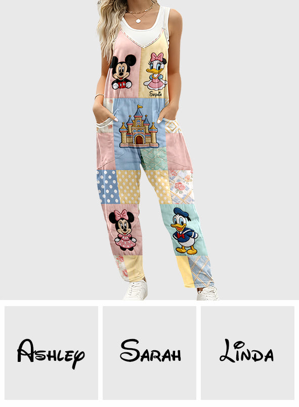 Personalized Loose-Fit Overalls with Disney Characters for Friends Loose-Fit Overalls/ Rompers GradoCreations