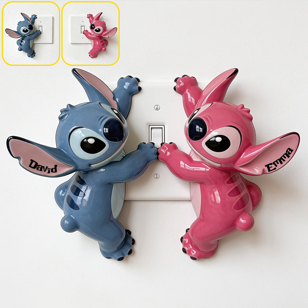 Personalized Ohana Light Switch Cover Custom Name Acrylic Decor Light Switch/ Outlet Cover GradoCreations