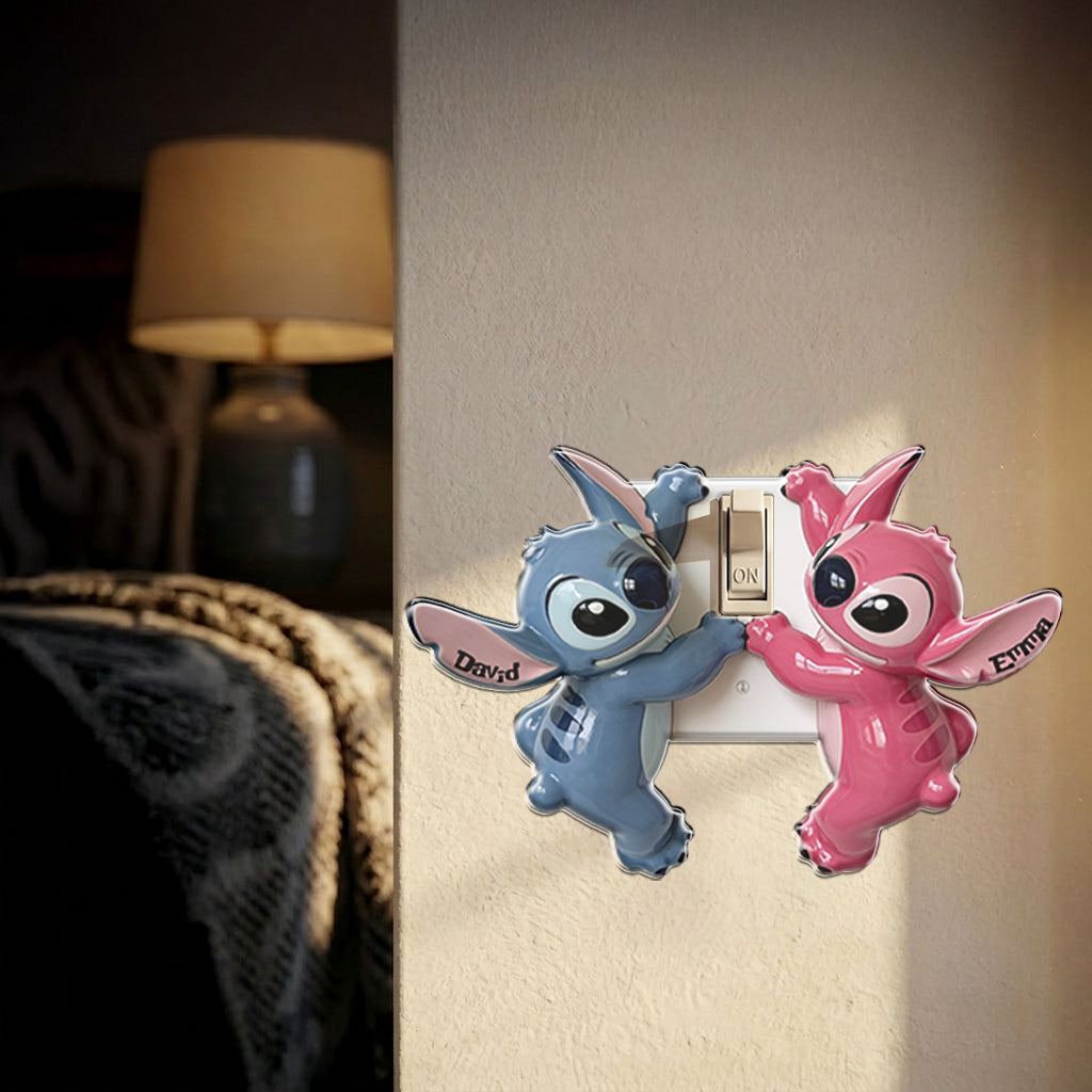 Personalized Ohana Light Switch Cover Custom Name Acrylic Decor Light Switch/ Outlet Cover GradoCreations