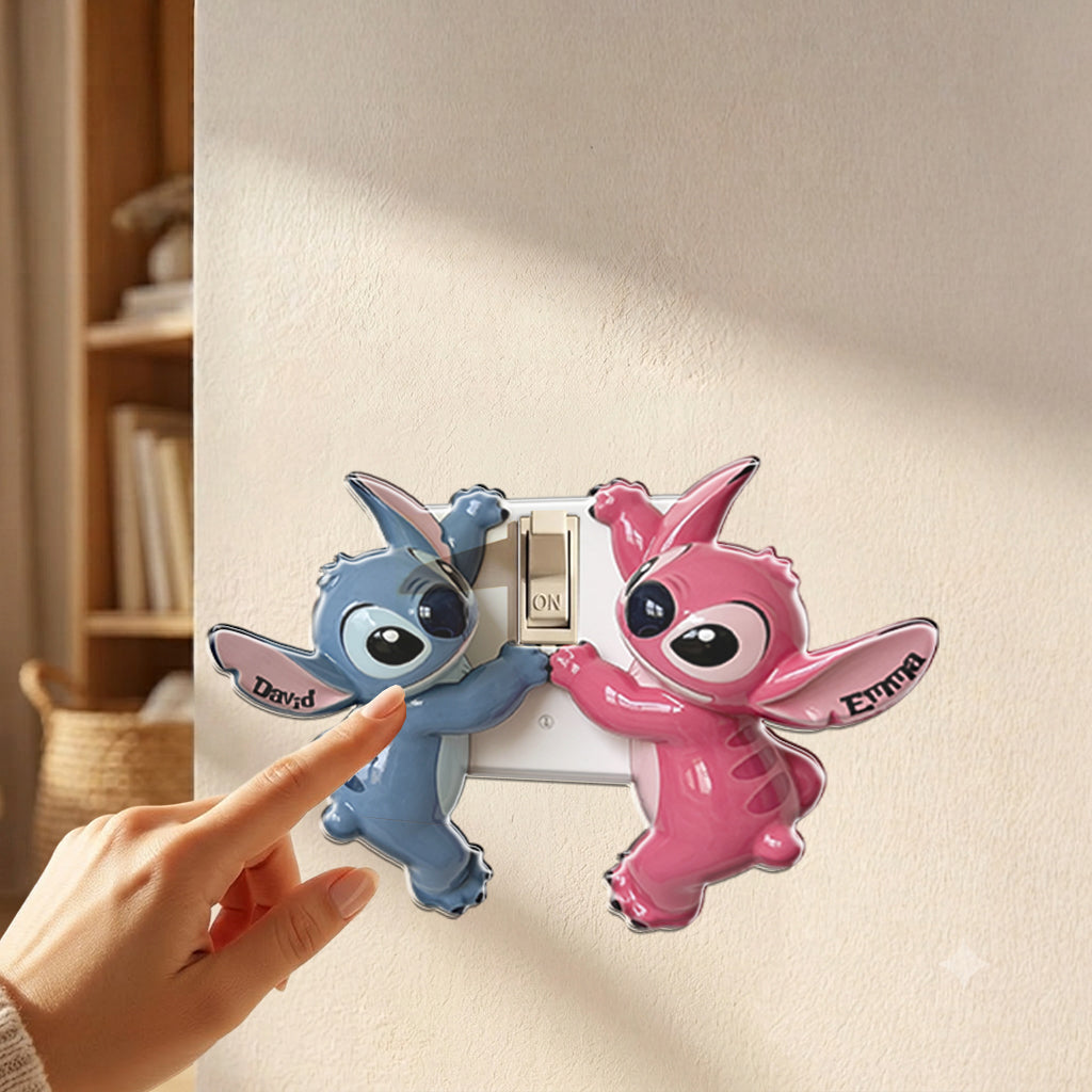 Personalized Ohana Light Switch Cover Custom Name Acrylic Decor Light Switch/ Outlet Cover GradoCreations