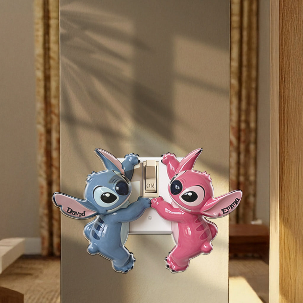Personalized Ohana Light Switch Cover Custom Name Acrylic Decor Light Switch/ Outlet Cover GradoCreations