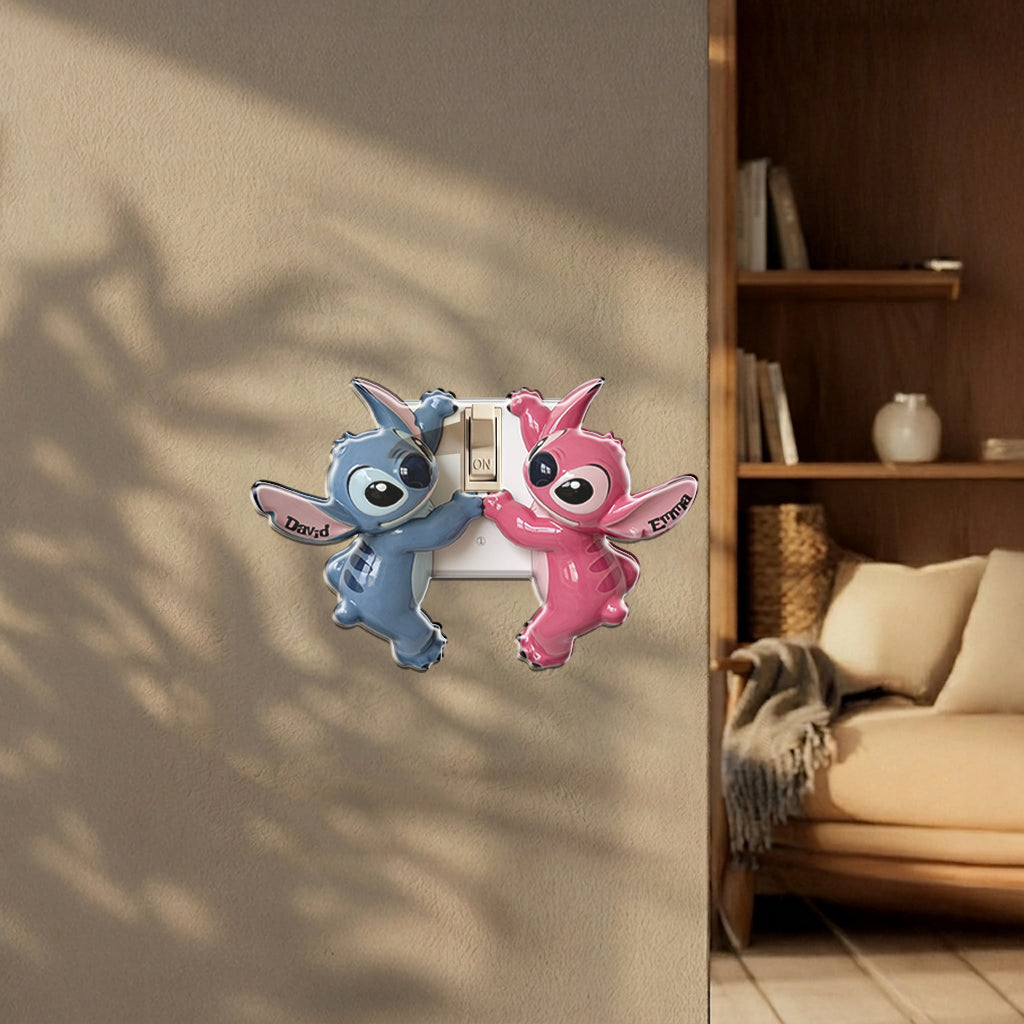 Personalized Ohana Light Switch Cover Custom Name Acrylic Decor Light Switch/ Outlet Cover GradoCreations