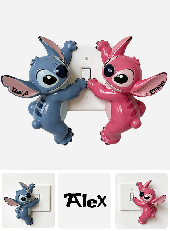 Personalized Ohana Light Switch Cover Custom Name Acrylic Decor Light Switch/ Outlet Cover GradoCreations