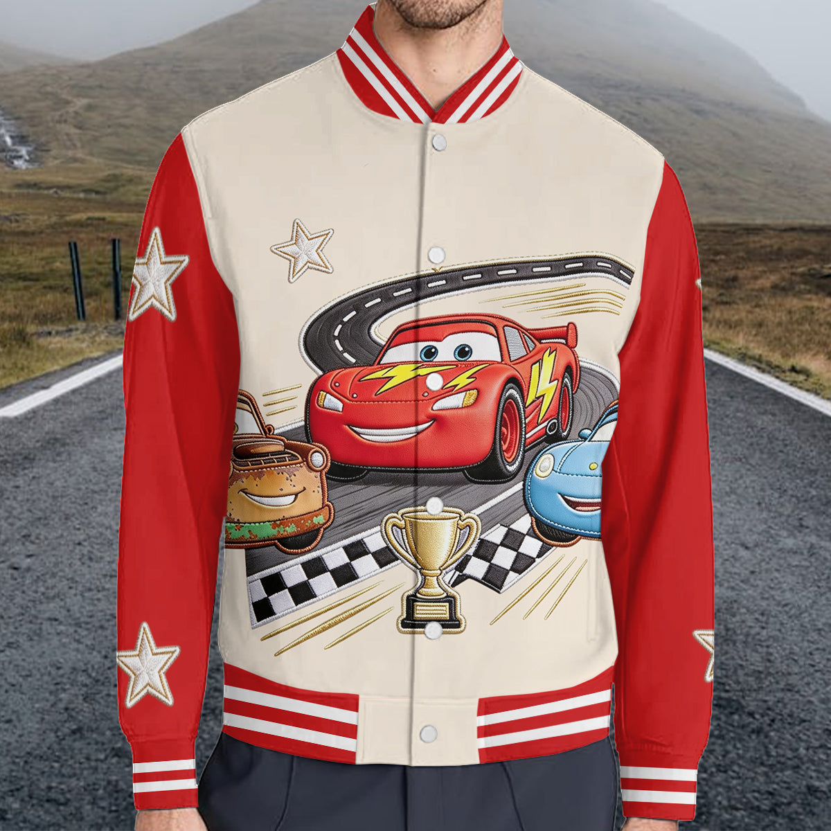 Personalized Cars Racing Lover Varsity Jacket for Kids Varsity Jacket GradoCreations