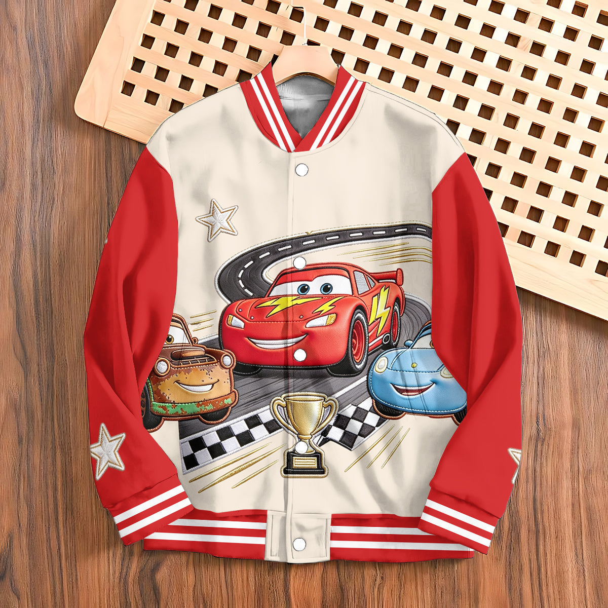 Personalized Cars Racing Lover Varsity Jacket for Kids Varsity Jacket GradoCreations
