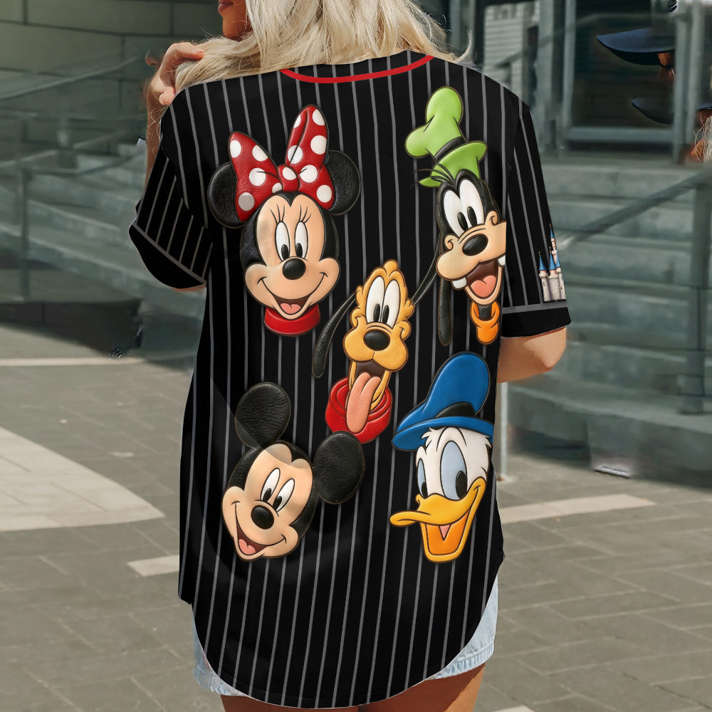Personalized Mickey Mouse Baseball Jersey Custom Name Gift Baseball Jersey GradoCreations