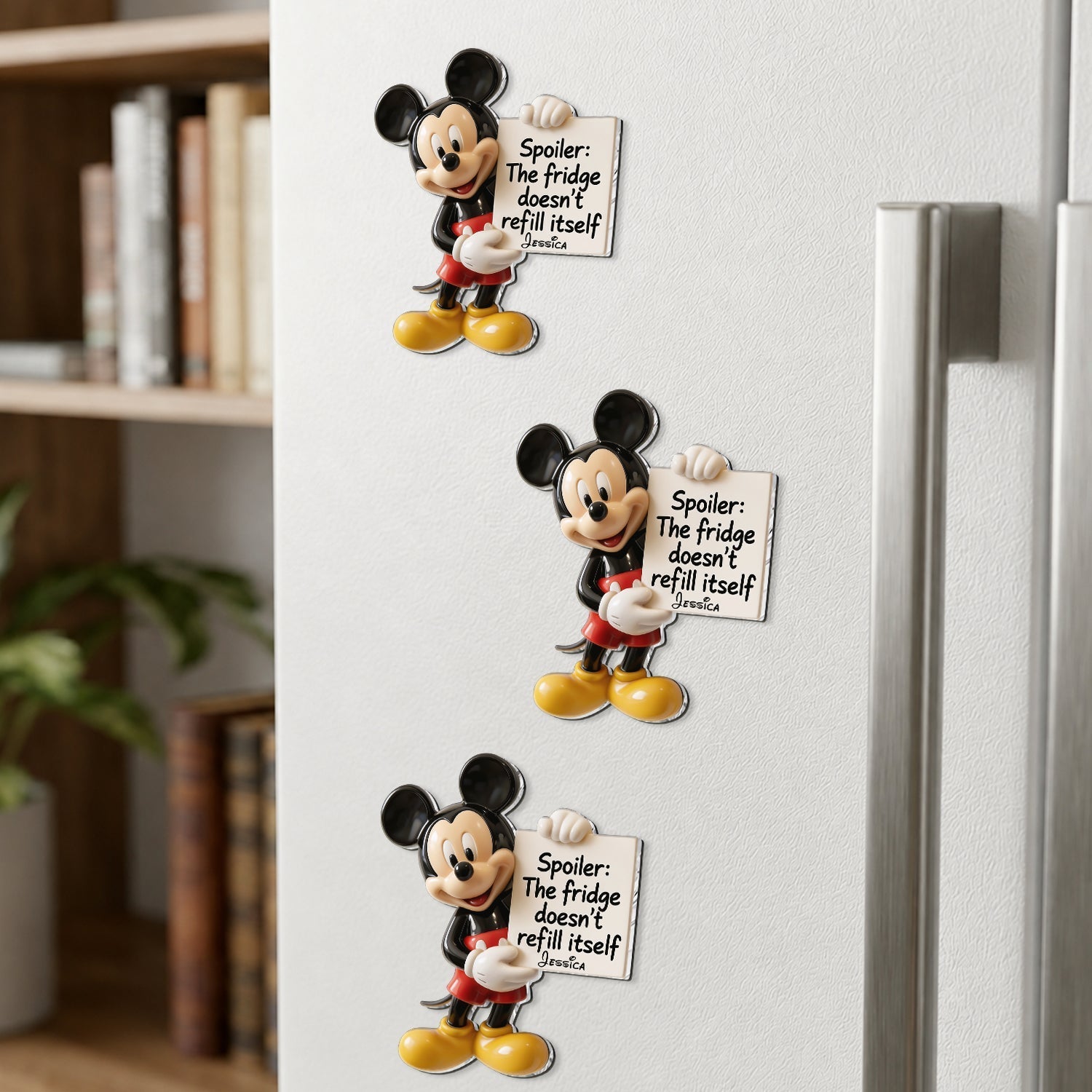 Personalized Disney 3D Magnet Custom Name Gift for Kids 3D Magnet GradoCreations