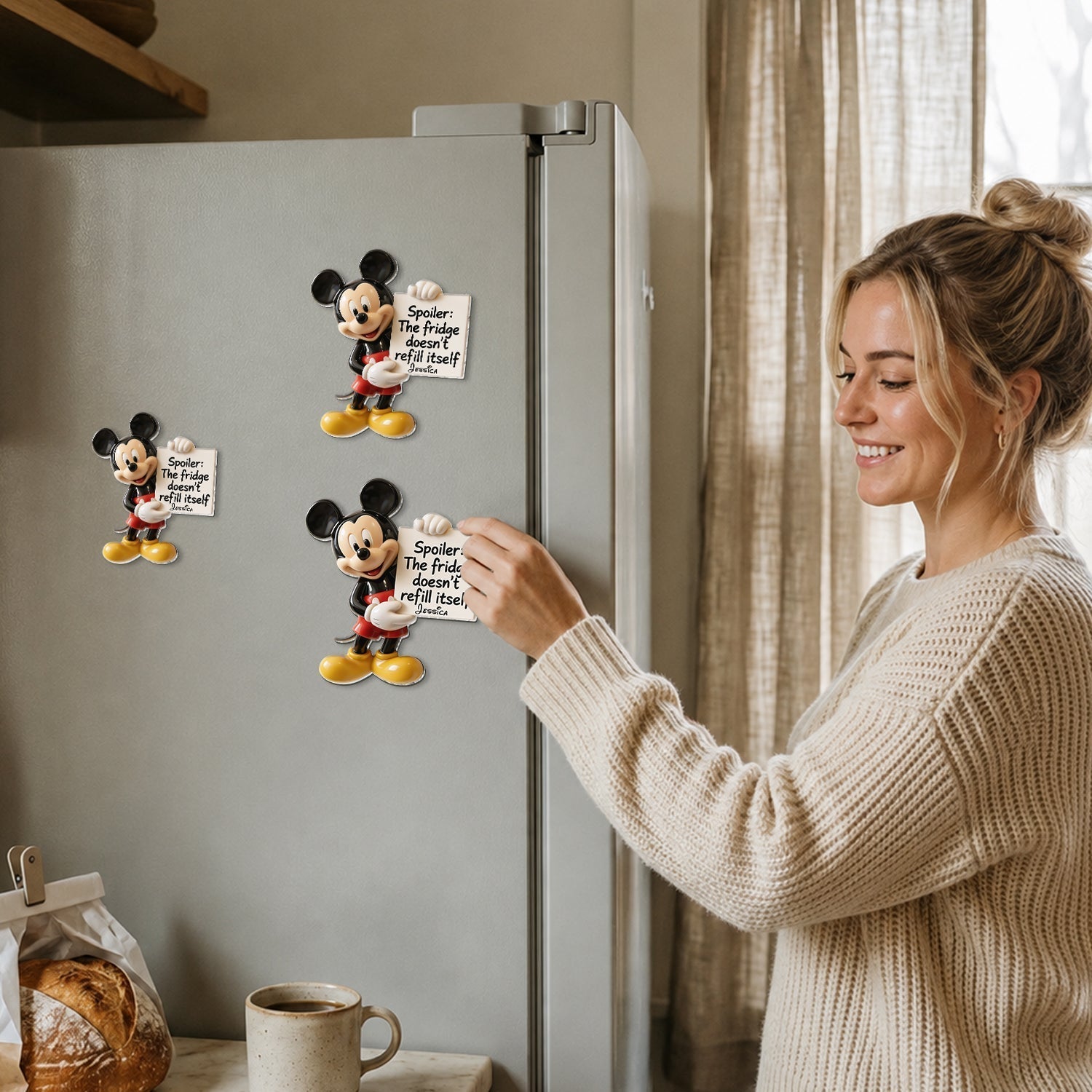 Personalized Acrylic Fridge Magnet Custom Name Gift for Her Fridge Magnet GradoCreations