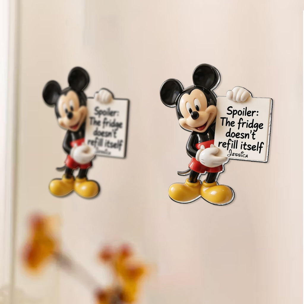 Personalized Disney 3D Magnet Custom Name Gift for Kids 3D Magnet GradoCreations