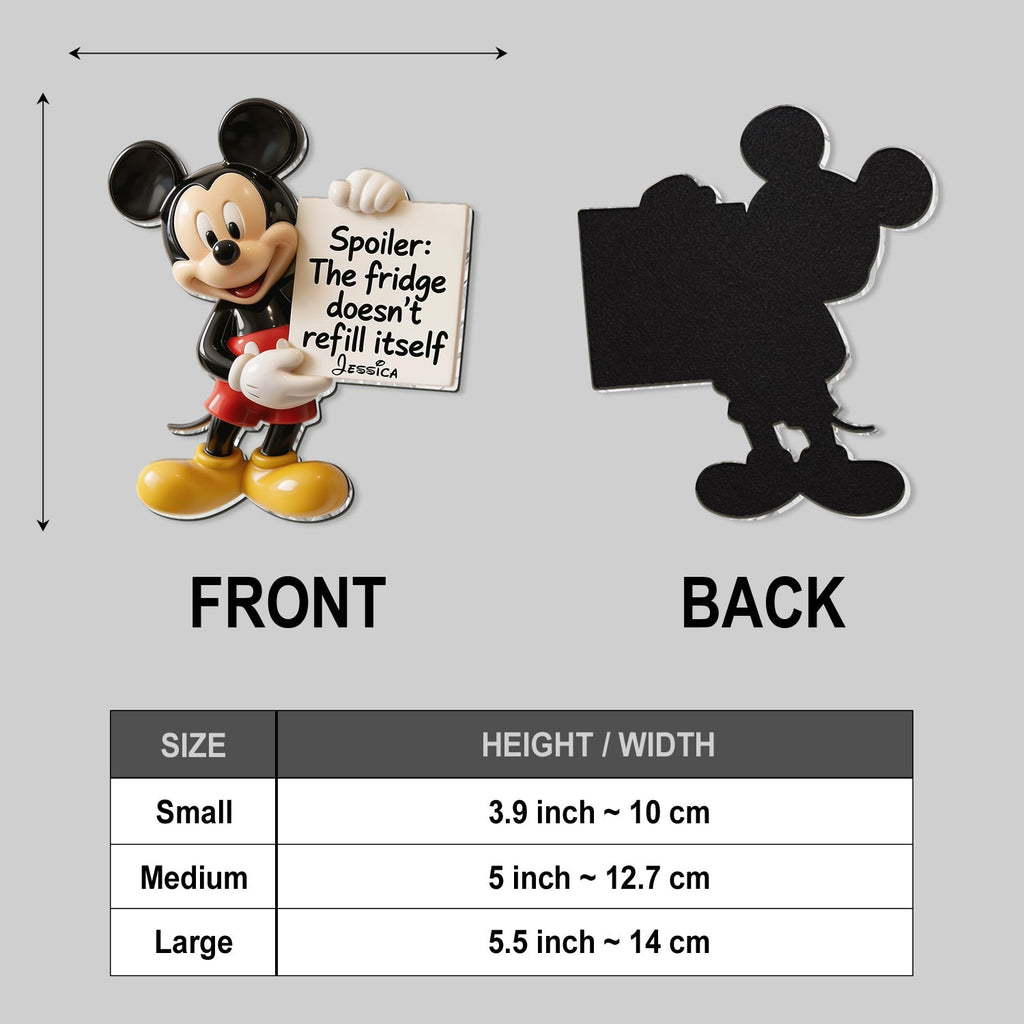 Personalized Disney 3D Magnet Custom Name Gift for Kids 3D Magnet GradoCreations