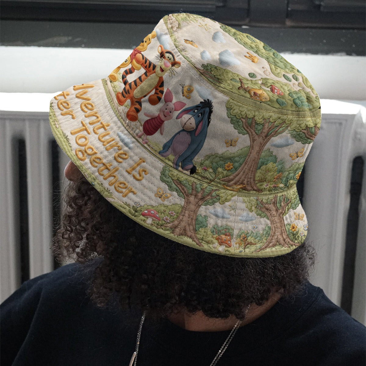 Personalized Adventure Bear Bucket Hat Custom Name Gift Bucket Hat GradoCreations