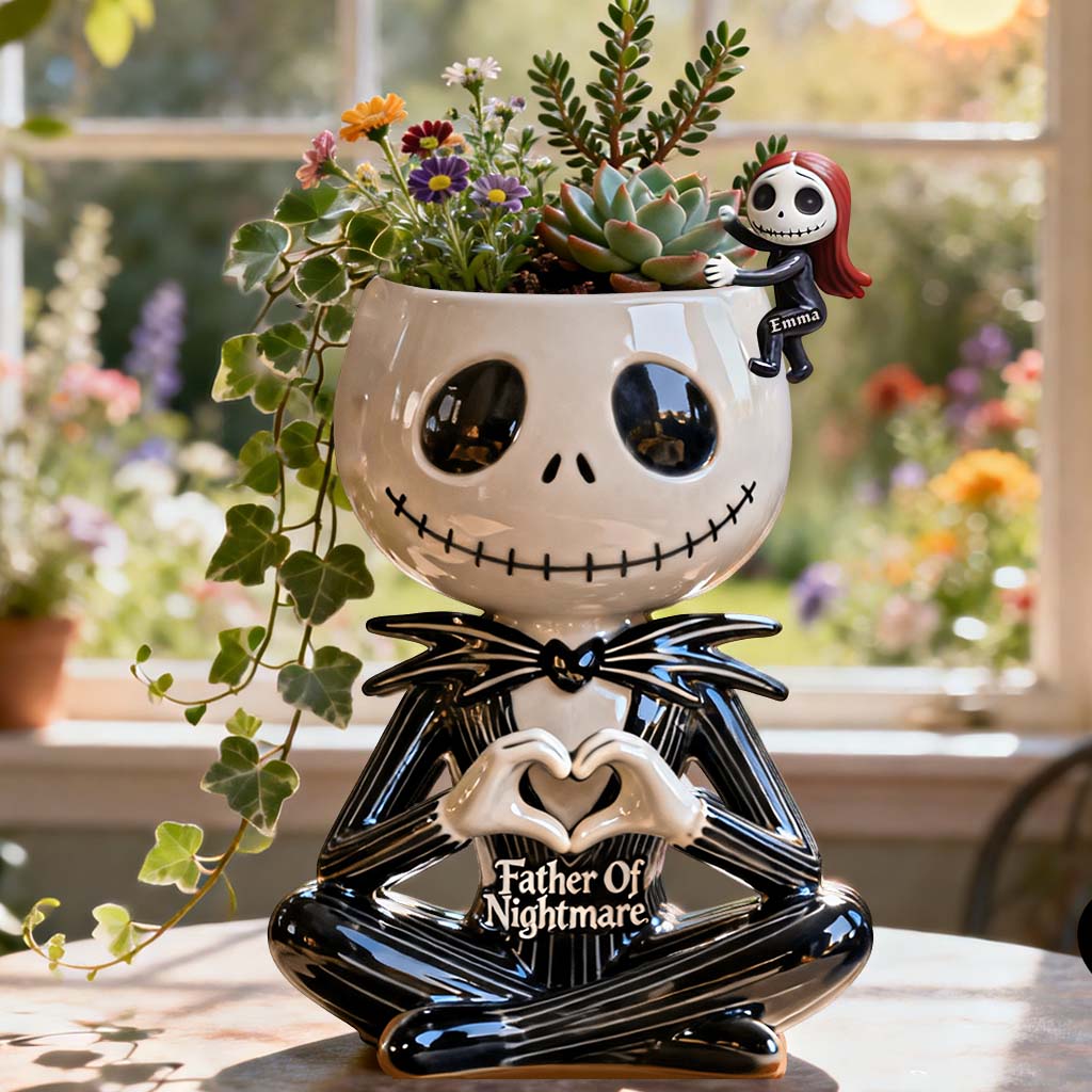 Personalized Nightmare Acrylic Pot and Stake Unique Gift Acrylic Pot & Stake GradoCreations