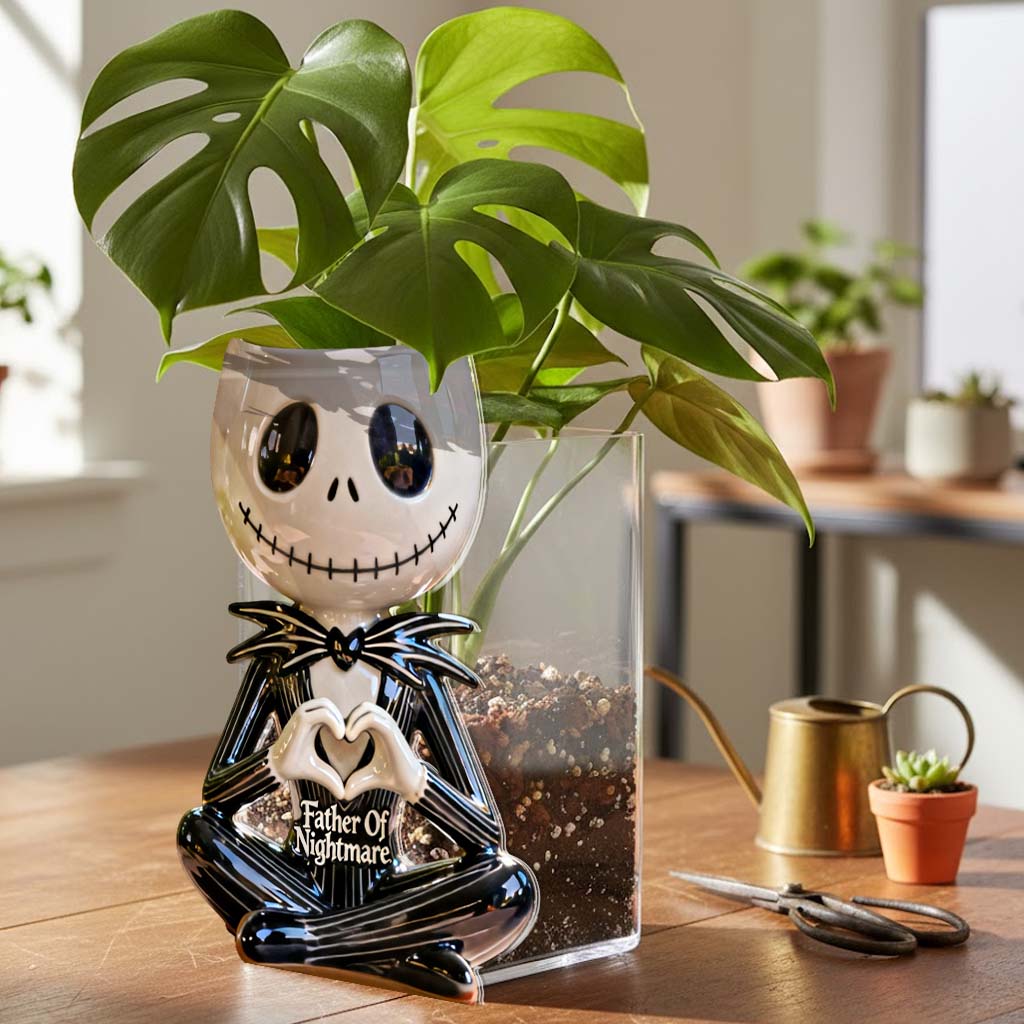 Personalized Nightmare Acrylic Pot and Stake Unique Gift Acrylic Pot & Stake GradoCreations